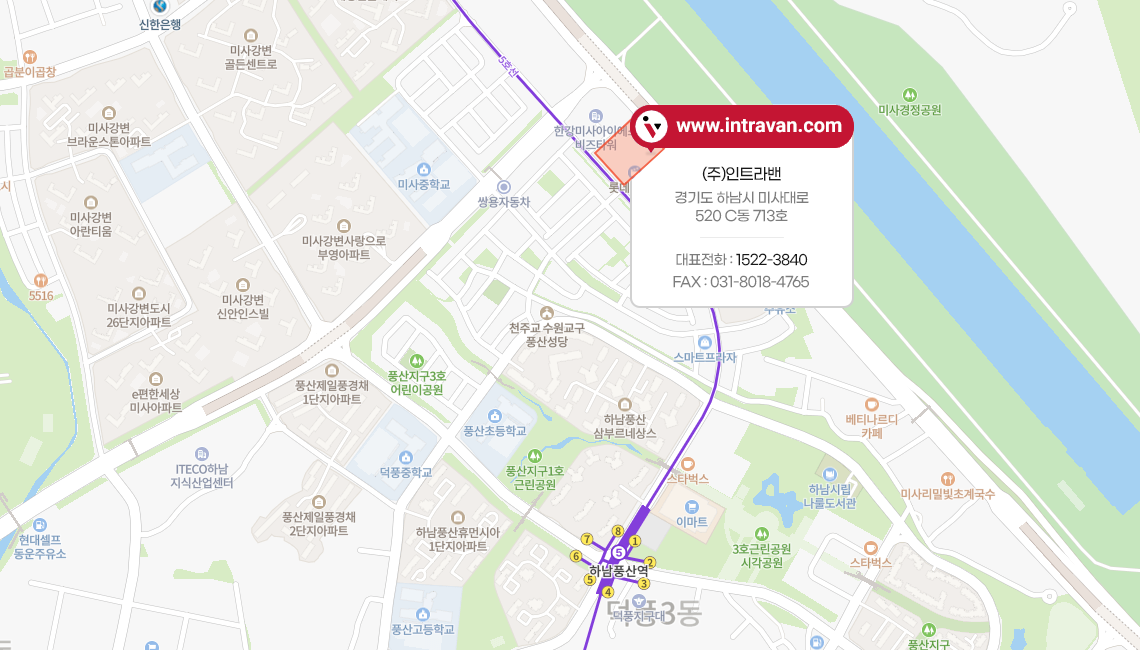 클릭시 네이버 지도 이동